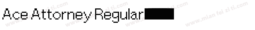 Ace Attorney Regular字体转换